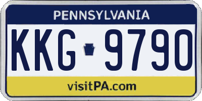 PA license plate KKG9790