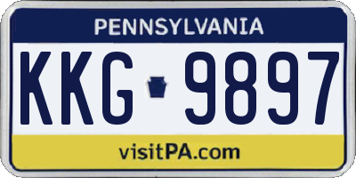 PA license plate KKG9897