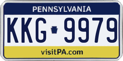 PA license plate KKG9979