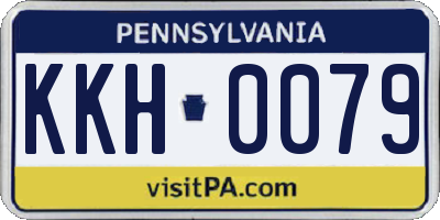 PA license plate KKH0079
