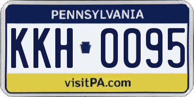 PA license plate KKH0095