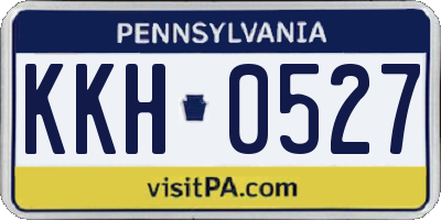 PA license plate KKH0527
