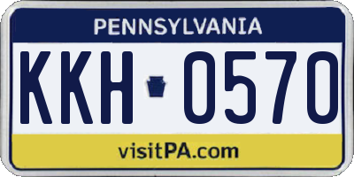PA license plate KKH0570