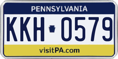 PA license plate KKH0579