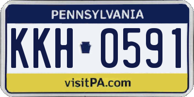 PA license plate KKH0591