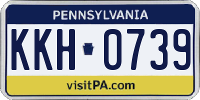 PA license plate KKH0739