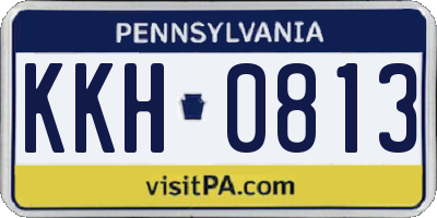 PA license plate KKH0813