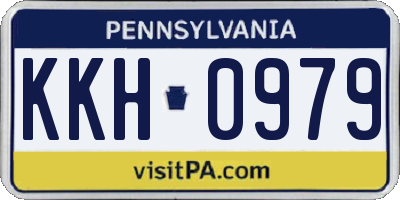 PA license plate KKH0979