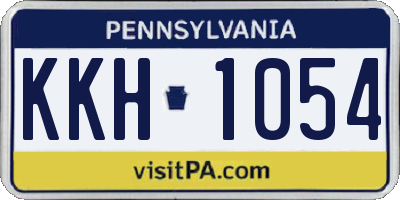 PA license plate KKH1054