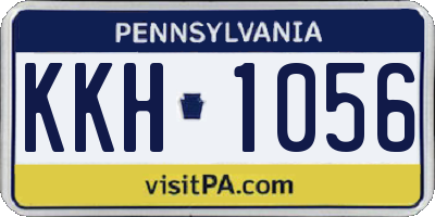PA license plate KKH1056