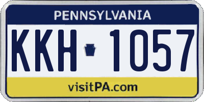 PA license plate KKH1057