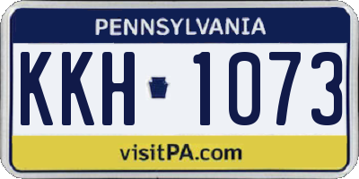 PA license plate KKH1073