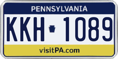 PA license plate KKH1089