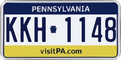 PA license plate KKH1148