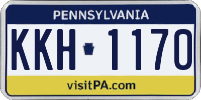 PA license plate KKH1170