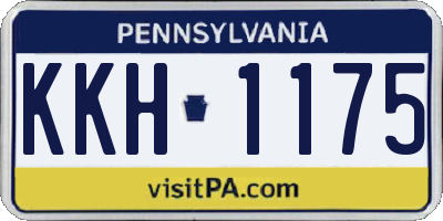 PA license plate KKH1175