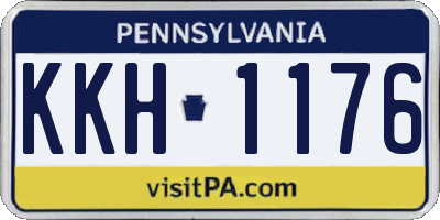 PA license plate KKH1176