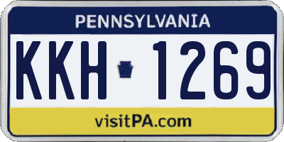 PA license plate KKH1269