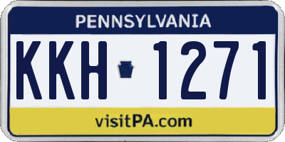 PA license plate KKH1271
