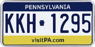PA license plate KKH1295