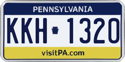 PA license plate KKH1320