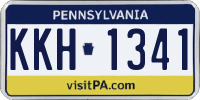 PA license plate KKH1341