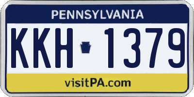 PA license plate KKH1379