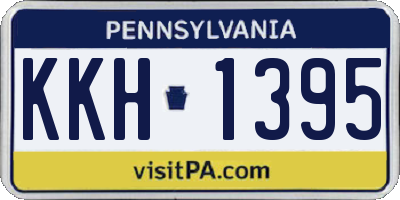 PA license plate KKH1395