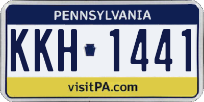 PA license plate KKH1441