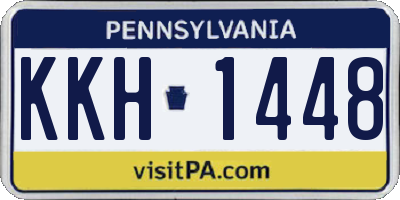 PA license plate KKH1448