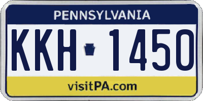 PA license plate KKH1450