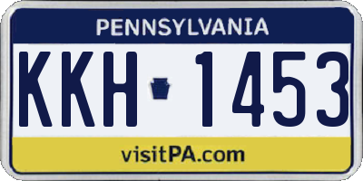 PA license plate KKH1453