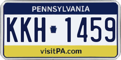PA license plate KKH1459
