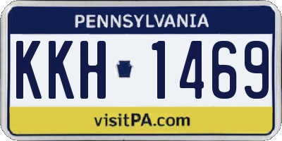 PA license plate KKH1469