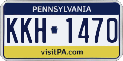 PA license plate KKH1470
