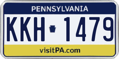 PA license plate KKH1479