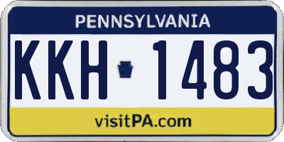 PA license plate KKH1483