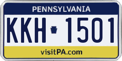 PA license plate KKH1501