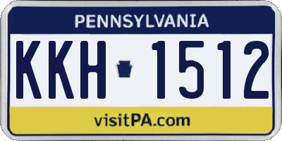 PA license plate KKH1512