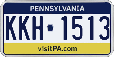 PA license plate KKH1513