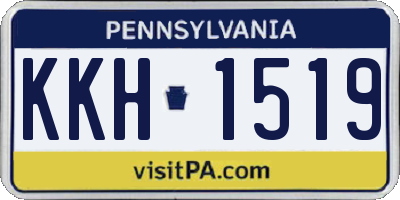 PA license plate KKH1519