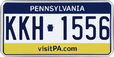 PA license plate KKH1556