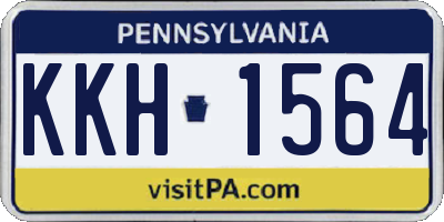 PA license plate KKH1564