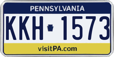 PA license plate KKH1573