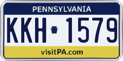 PA license plate KKH1579
