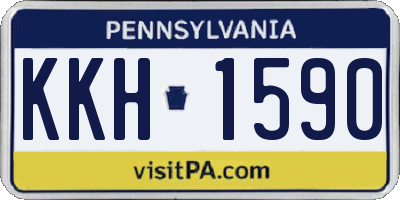 PA license plate KKH1590