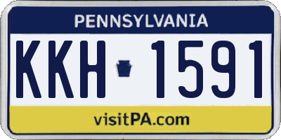 PA license plate KKH1591