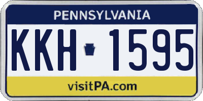 PA license plate KKH1595
