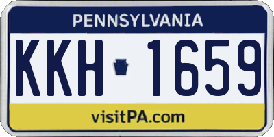 PA license plate KKH1659