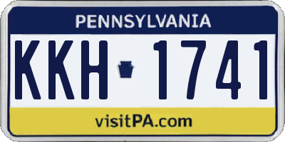 PA license plate KKH1741